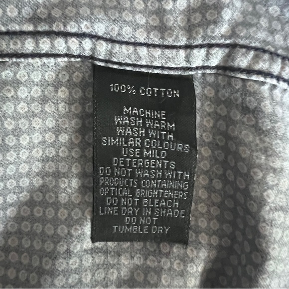 Rodd & Gunn Long Sleeve Button Up Shirt Mens L Sport Fit Blue Geometric EUC - Picture 6 of 7